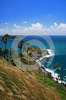 Island with clear blue sky Phuket