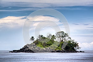 Island at the coast of Capurgana photo