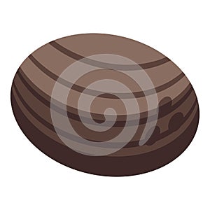 Island coconut icon isometric vector. Cosmetic cream