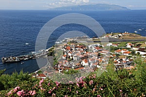 Island of Corvo in the Atlantic Ocean Azores Portugal