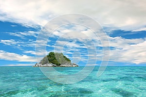 Island and Crystal Clear Water