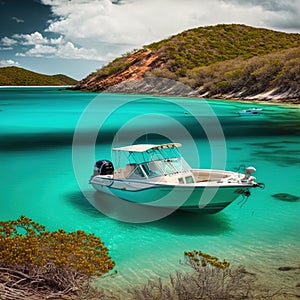 Island Explorer. Boats of Virgin Islands. Ocean