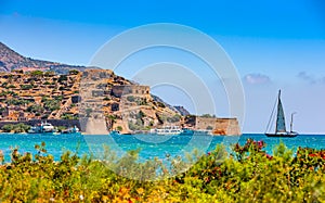 island fortress of Spinalonga, Crete, Greece