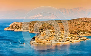 The island fortress of Spinalonga, Crete
