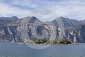 Island in front of Malcesine photo