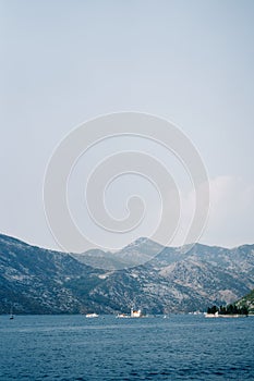 Island Gospa od Skrpjela near the island of St. George in the Bay of Kotor. Montenegro