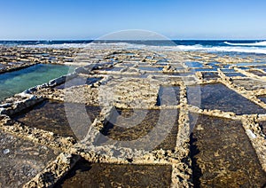 Island of Gozo, salt marshes