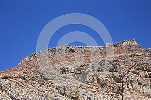 The island Gramvousa and the bay Balos