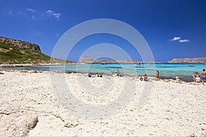 The island Gramvousa and the bay Balos