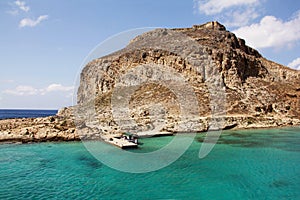 The island Gramvousa. Crete. Greece. photo