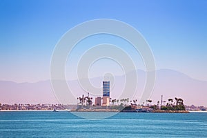 Island Grissom off the coast of Long Beach, USA photo