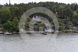 Island home on the archipelago leading to Stockholm