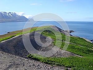Island of Hrisey in Iceland