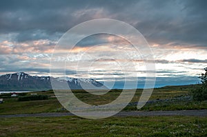 Island of Hrisey in Iceland