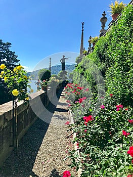 Island Isola Bella with gardens