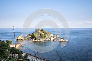 Island Isola Bella at Taormina, Sicily island, Italy