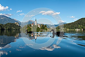 Island on lake Bled