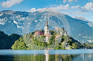 Island on lake Bled