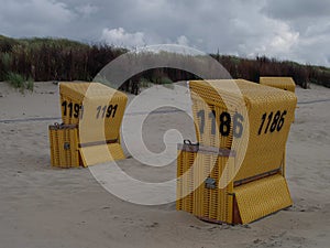 The island of langeoog in the german north sea