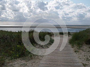 The island of langeoog in the german north sea