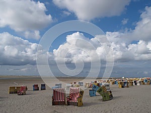 The island of langeoog in the german north sea