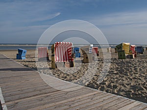 The island of langeoog in the german north sea