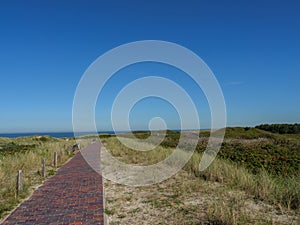 The island of Langeoog in the north sea