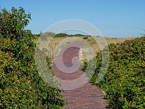 The island of Langeoog in the north sea