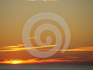 The island of Langeoog in the north sea