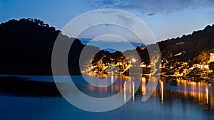 Island Lastovo by night