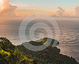 Island life, View of the ocean from Paramin Trinidad