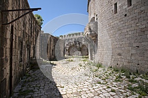 Island of Mamula fortress, the entrance to the Boka Kotorska bay, Montenegro