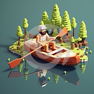 Island Man: A 3d Pixel Cartoon Adventure In Lively Nature Scenes