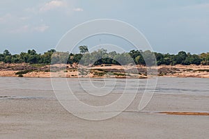 Island mekong river Thai-Laos