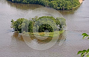 Island in the Mississippi River