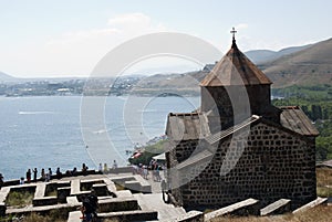The Island Monastery or Sevanavank (church) in Sevan Island