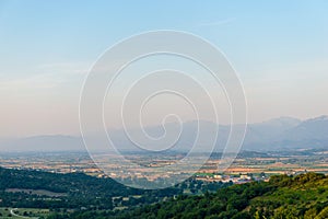 island mountain landscape in summer