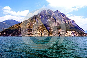 Island mountain in the sea