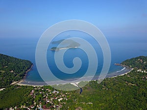 Island and mountains barra do sahy, north shore sÃÂ£o paulo, brazil photo