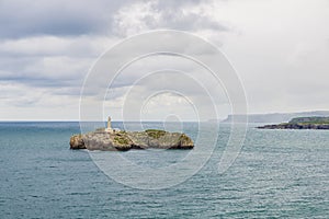 Island of Mouro in Santander, Spain