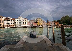 On the island of Murano. Islands of Venice. Italy