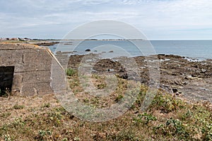 Island of Noirmoutier France blockhouse blockhaus in tip of the HerbaudiÃÂ¨re photo