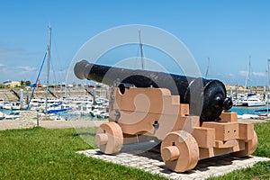 Island Oleron in France with yachts in harbor photo