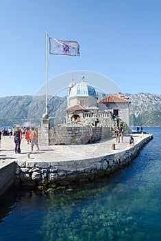 Island of Our Lady on Reef near Perast, Montenegro