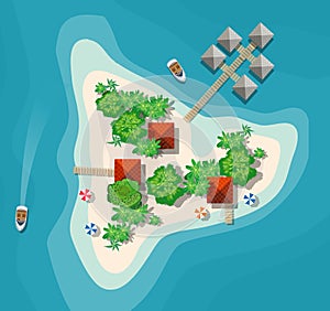 Island paradise view