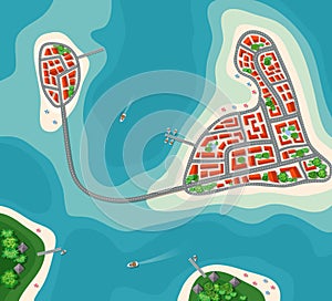 Island paradise view