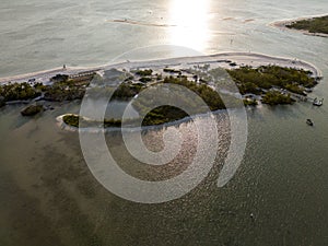 Island peninsula off the coast of Bonita Beach in Florida photo