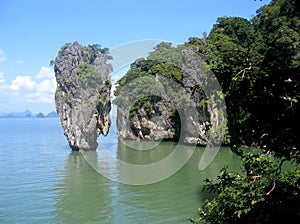 Island in Phang Nga Bay, Thailand photo