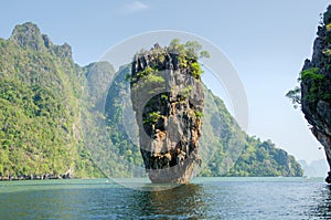 Island in Phuket, Thailand . James Bond island geology rock form