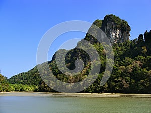 Island of the Pregnant Maiden lake, Marble Geoforest Park, Langkawi, Malaysia